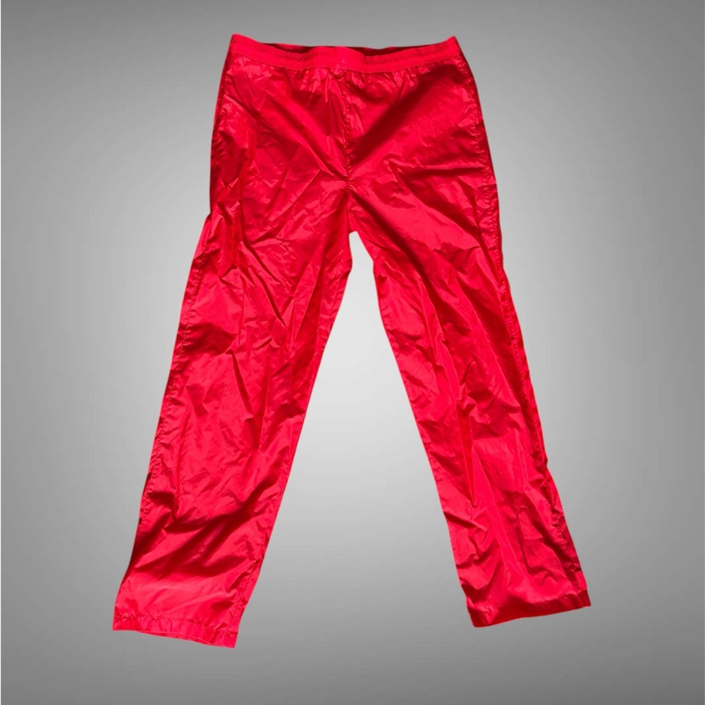 Eddie Bauer Men's Bright Red windbreaker Pants